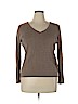 Tommy Hilfiger 100% Cotton Brown Pullover Sweater Size XL - photo 1