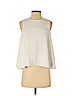Club Monaco 100% Polyester White Sleeveless Blouse Size S (petite) - photo 1