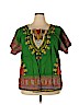 Assorted Brands 100% Cotton Green Short Sleeve Blouse Size 2X - photo 1