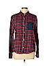 Clu TOO 100% Cotton Red Long Sleeve Button-Down Shirt Size L - photo 1