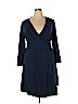 Ann Taylor LOFT Blue Casual Dress Size 18 - photo 1