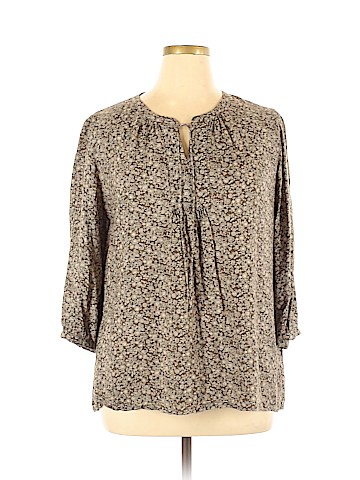 Caslon Long Sleeve Blouse (view 1)