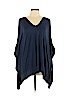H By Halston Blue 3/4 Sleeve Top Size L - photo 1