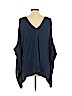 H By Halston Blue 3/4 Sleeve Top Size L - photo 2