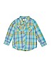 Old Navy 100% Cotton Plaid Blue Long Sleeve T-Shirt Size 5T - photo 1