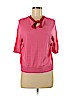 L.K. Bennett Pink Silk Pullover Sweater Size M - photo 1