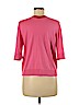 L.K. Bennett Pink Silk Pullover Sweater Size M - photo 2