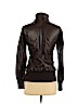 Soia & Kyo 100% Polyester Brown Faux Leather Jacket Size XS - photo 2