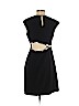 Halston Heritage Black Cocktail Dress Size 4 - photo 2