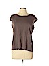 St. John's Bay Brown Short Sleeve Top Size L (petite) - photo 1