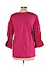 Ann Taylor 100% Cotton Pink 3/4 Sleeve Top Size L - photo 2
