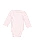 Cloud Island 100% Cotton Solid White Long Sleeve Onesie Size 0-3 mo - photo 2