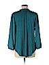 Ann Taylor LOFT 100% Polyester Teal Long Sleeve Blouse Size M - photo 2