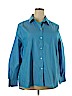 Assorted Brands Blue Long Sleeve Button-Down Shirt Size 20 - photo 1