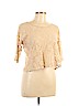 Eyeshadow Tan Short Sleeve Blouse Size L - photo 1