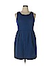 J. Crew Factory Store Blue Casual Dress Size 14 - photo 1