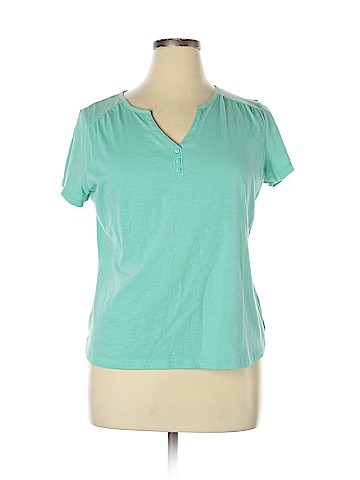 St. John's Bay Short Sleeve Henley (view 1)