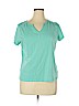 St. John's Bay Green Short Sleeve Henley Size XL (petite) - photo 1