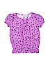 SO 100% Polyester Purple Short Sleeve Blouse Size 10 - 12 - photo 1