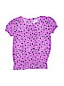 SO 100% Polyester Purple Short Sleeve Blouse Size 10 - 12 - photo 2