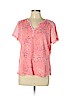 St. John's Bay Pink Short Sleeve Top Size XL (petite) - photo 1