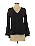 Ann Taylor Black Long Sleeve Blouse Size S - photo 1
