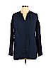 Neiman Marcus 100% Polyester Blue Long Sleeve Blouse Size M - photo 1