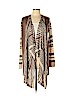 Pink Rose 100% Acrylic Tan Cardigan Size L - photo 1