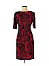 Connected Apparel Red Casual Dress Size 8 (petite) - photo 2