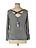 Libby Edelman 100% Polyester Gray Pullover Sweater Size XL - photo 2