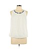Iz Byer 100% Polyester White Sleeveless Blouse Size L - photo 1