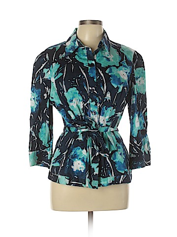 Jones New York Signature 3/4 Sleeve Button-Down Shirt (view 1)