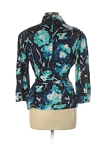 Jones New York Signature 3/4 Sleeve Button-Down Shirt (view 2)