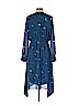 H&M 100% Polyester Blue Casual Dress Size 4 - photo 2