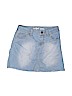 Cat & Jack Solid Blue Denim Skirt Size 7 - 8 - photo 1