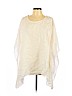 Calypso St. Barth 100% Silk Ivory Short Sleeve Silk Top Size L - photo 1