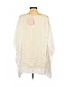 Calypso St. Barth 100% Silk Ivory Short Sleeve Silk Top Size L - photo 2