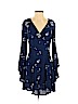 Free People 100% Rayon Blue Casual Dress Size 4 - photo 1