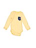 Just One You 100% Cotton Yellow Long Sleeve Onesie Size Newborn - photo 1