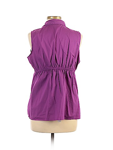 Motherhood Sleeveless Button-Down Shirt (view 2)