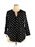 Old Navy 100% Cotton Black Long Sleeve Blouse Size XXL - photo 1