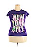 Assorted Brands Purple Short Sleeve T-Shirt Size XL - photo 1