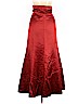 Lafayette 148 New York 100% Silk Red Silk Skirt Size 8 - photo 2