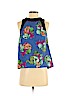 HD in Paris Blue Sleeveless Blouse Size 4 - photo 1