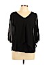 A. Byer 100% Polyester Black Long Sleeve Blouse Size L - photo 1