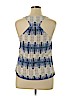 Kenar 100% Rayon Blue Sleeveless Blouse Size XL - photo 2