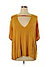 Charlotte Russe Yellow Short Sleeve Top Size XL - photo 1