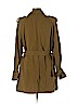 Zara 100% Nylon Green Trenchcoat Size L - photo 2
