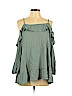 Heart Hips 100% Rayon Green Long Sleeve Top Size L - photo 1