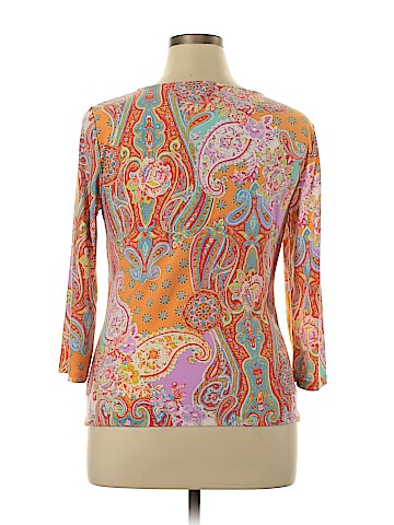 Chaps 3/4 Sleeve Top (view 2)